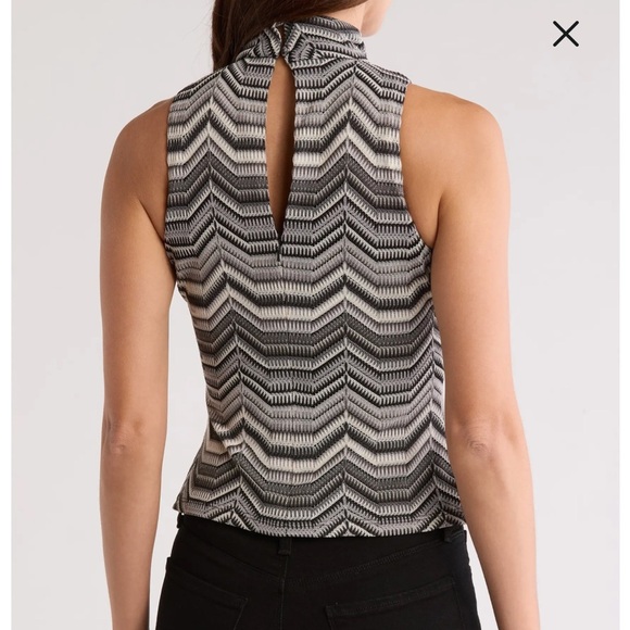 Ramy Brook Chevron Dressy Tank Top NWT Size L – $275 Retail - Picture 2 of 6